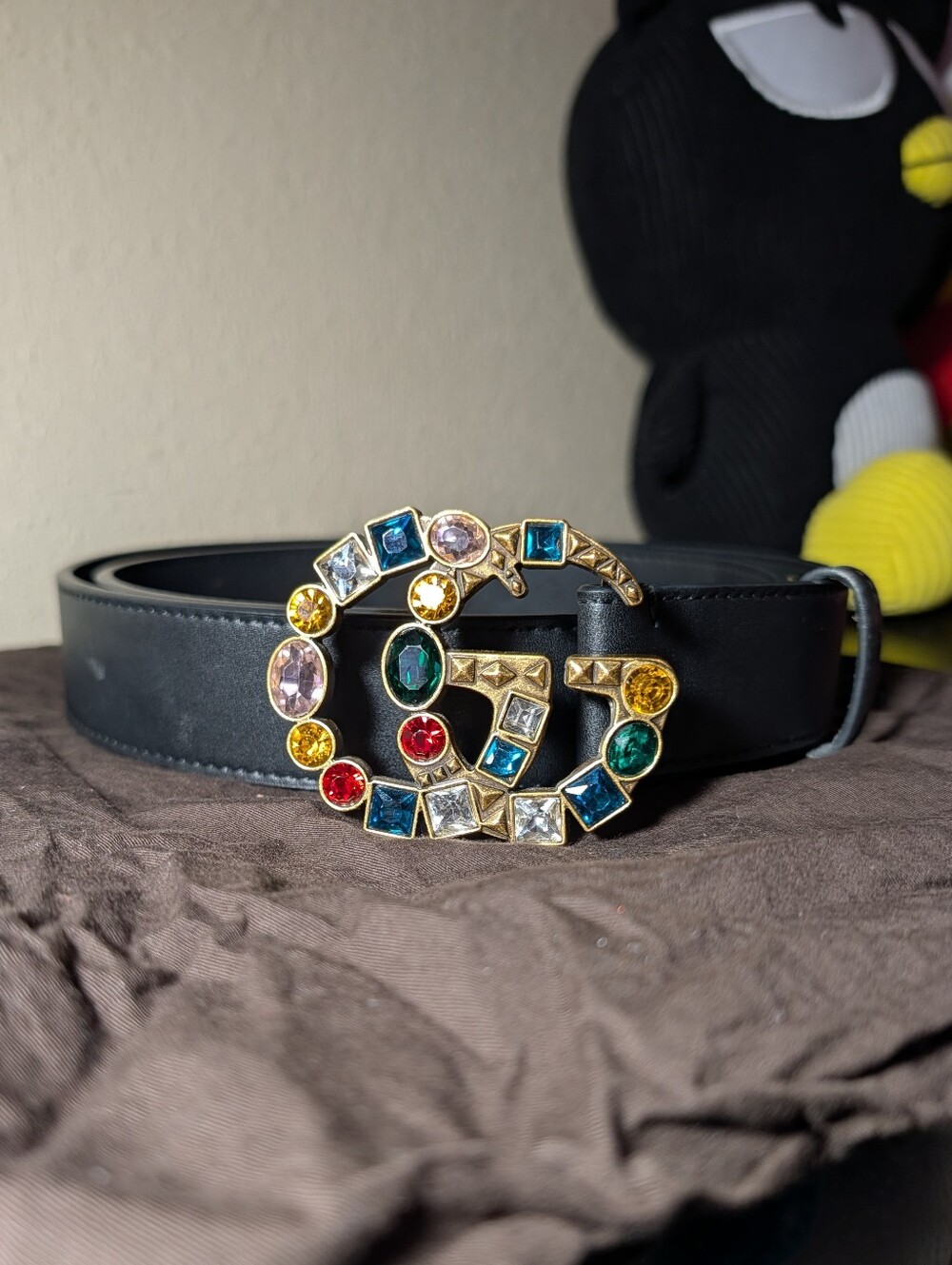 GUCCI Rhinestone Belt ♥️🧡💛💚💙🖤